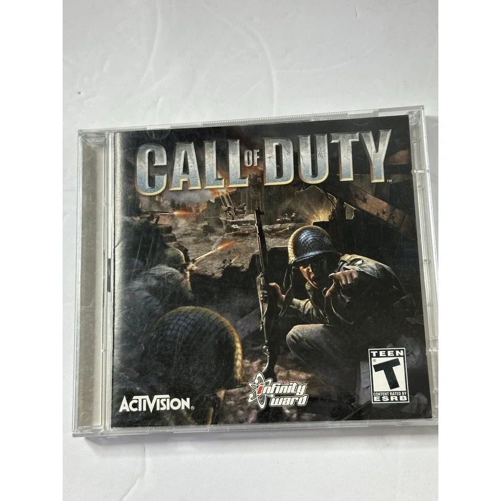Call of Duty 2003 2 Disc Set Activision Infinity Ward Vintage PC + Game Key Code